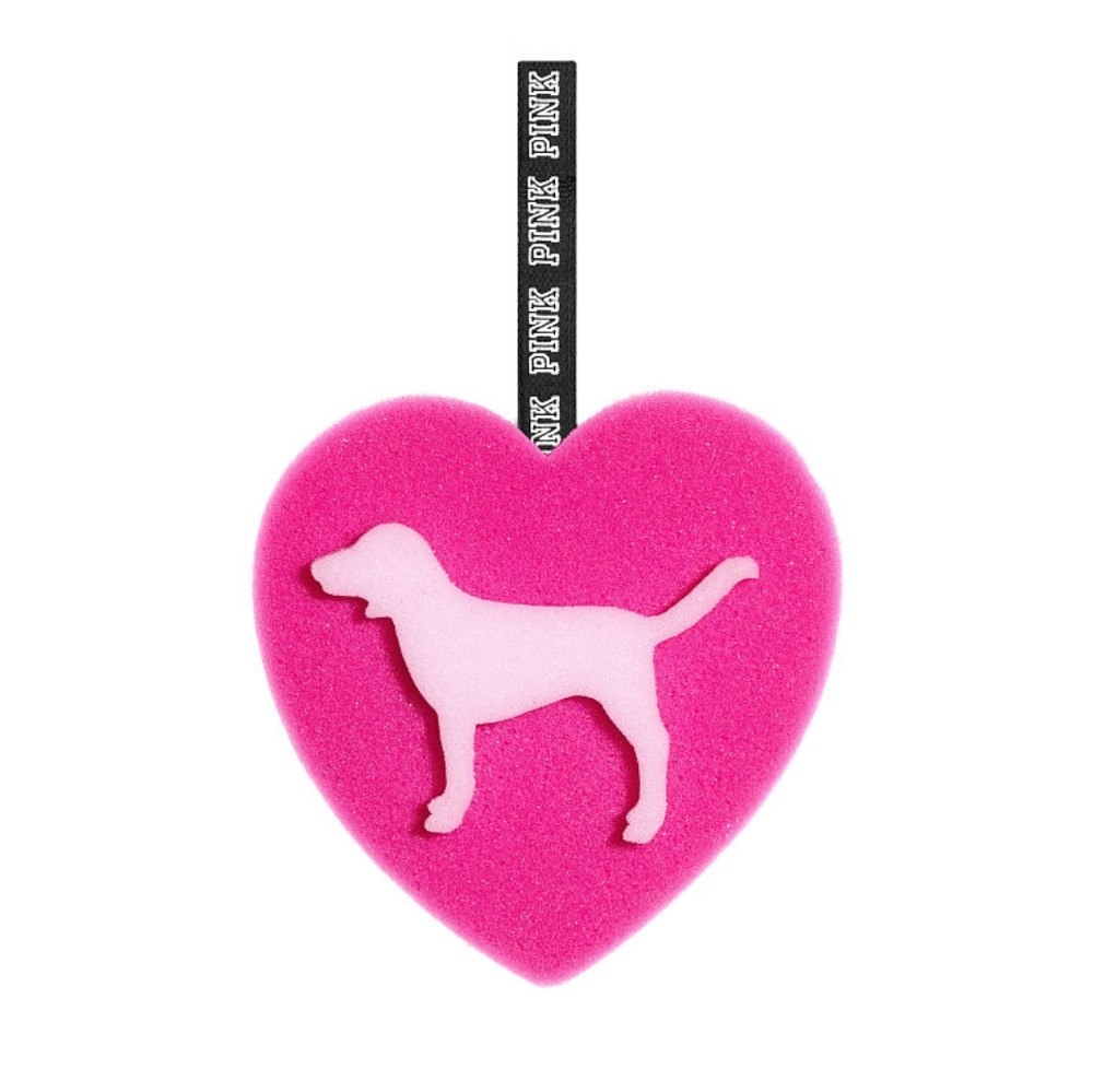 VS PINK Heart Dog Logo Sponge Bath & Body New Love